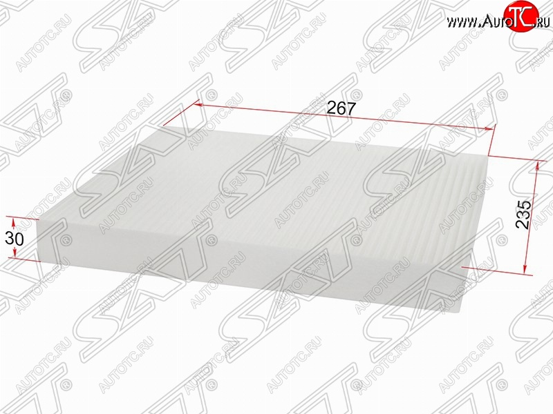 270 р. Фильтр салонный SAT (267х235х30 mm)  Opel Astra  G - Zafira ( A,  В)  с доставкой в г. Екатеринбург