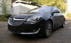 1 469 р. Сетка на бампер (рестайлинг) Russtal (черная) Opel Insignia A дорестайлинг седан (2008-2013)  с доставкой в г. Екатеринбург. Увеличить фотографию 2