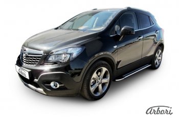 12 149 р. Порожки для ног Arbori Luxe Black Opel Mokka  дорестайлинг (2012-2016)  с доставкой в г. Екатеринбург. Увеличить фотографию 1