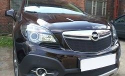 2 099 р. Нижняя сетка на бампер Russtal (черная) Opel Mokka  дорестайлинг (2012-2016)  с доставкой в г. Екатеринбург. Увеличить фотографию 4