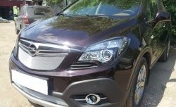 1 539 р. Нижняя сетка на бампер Russtal (хром) Opel Mokka  дорестайлинг (2012-2016)  с доставкой в г. Екатеринбург. Увеличить фотографию 4