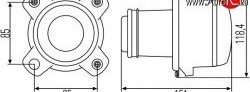 5 649 р. Модуль ближнего света Hella 1BL 008 193-001 c линзой CITROEN Jumper 250 (2006-2014) (Без пыльника)  с доставкой в г. Екатеринбург. Увеличить фотографию 2