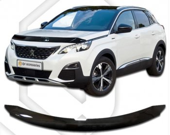 Дефлектор капота CA-Plastiс Peugeot (Пежо) 3008  2 (2016-2024) 2