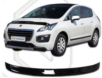 Дефлектор капота CA-Plastiс Peugeot (Пежо) 3008 (2013-2017) рестайлинг