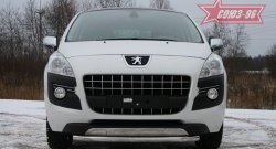 14 309 р. Одинарная защита переднего бампера диаметром трубы 60 мм Souz-96 Peugeot 3008 дорестайлинг (2009-2013)  с доставкой в г. Екатеринбург. Увеличить фотографию 2