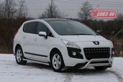 13 319 р. Защита переднего бампера Souz-96 (d60/42) Peugeot 3008 дорестайлинг (2009-2013)  с доставкой в г. Екатеринбург. Увеличить фотографию 2