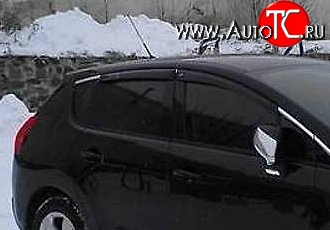 999 р. Комплект дефлекторов окон (ветровиков) 4 шт. Russtal Peugeot 3008 дорестайлинг (2009-2013)  с доставкой в г. Екатеринбург