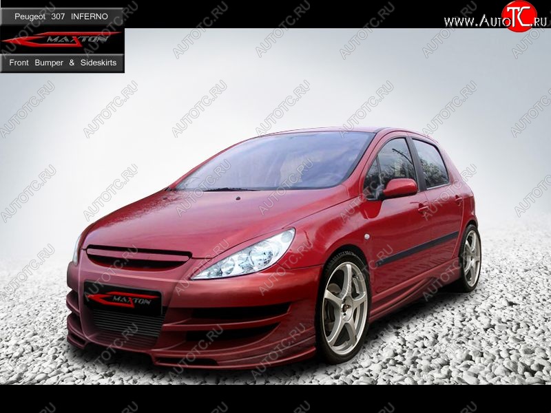 27 699 р. Передний бампер Inferno Peugeot 307 универсал дорестайлинг (2001-2005)  с доставкой в г. Екатеринбург