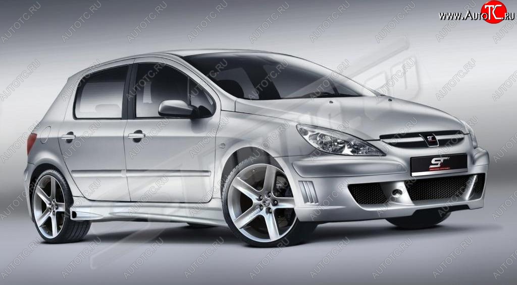 26 599 р. Передний бампер ST Peugeot 307 универсал дорестайлинг (2001-2005)  с доставкой в г. Екатеринбург