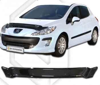 Дефлектор капота CA-Plastiс Peugeot (Пежо) 308  T7 (2007-2011) T7 универсал дорестайлинг