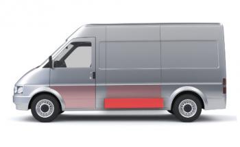 Левая средняя нижняя боковая панель (ремонтная) Wisentbull Fiat Ducato 244 (2002-2012)