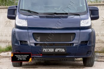 1 199 р. Защитная сетка решетки переднего бампера RA Peugeot Boxer 250 (2006-2014)  с доставкой в г. Екатеринбург. Увеличить фотографию 3