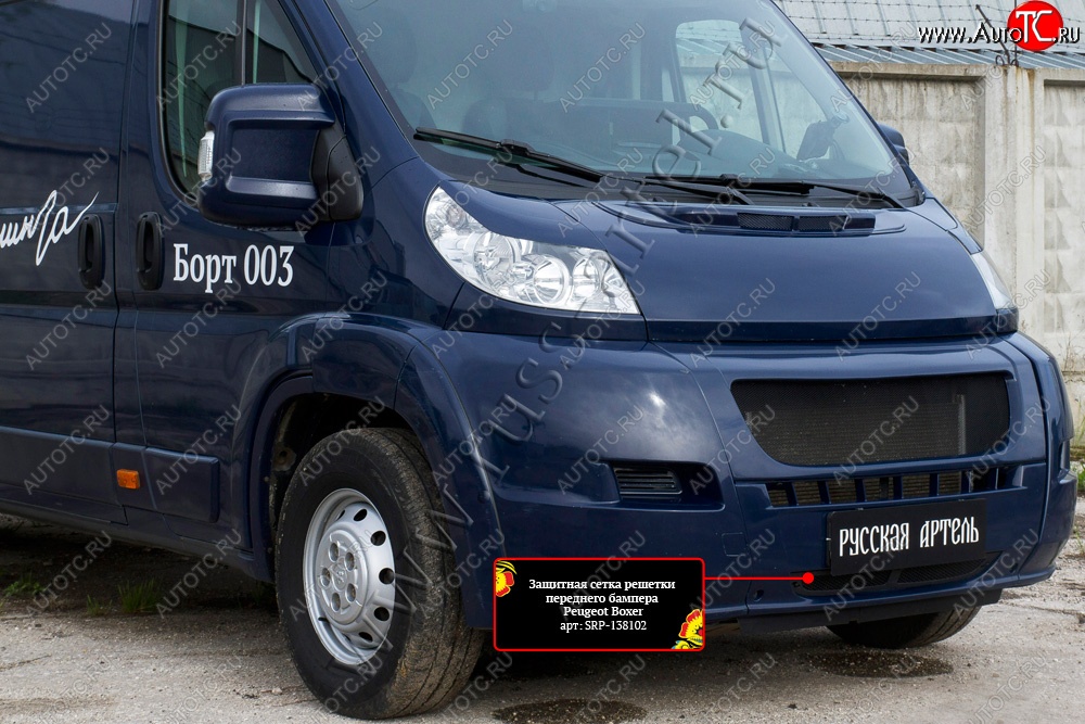 1 199 р. Защитная сетка решетки переднего бампера RA Peugeot Boxer 250 (2006-2014)  с доставкой в г. Екатеринбург