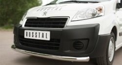 17 349 р. Одинарная защита переднего бампера из трубы диаметром 63 мм Russtal Peugeot Expert (2007-2012)  с доставкой в г. Екатеринбург. Увеличить фотографию 2