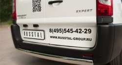 17 999 р. Защита заднего бампера (Ø75x42 мм, нержавейка) Russtal Peugeot Expert (2007-2012)  с доставкой в г. Екатеринбург. Увеличить фотографию 2