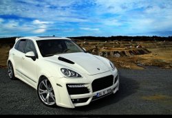 42 299 р. Пластиковый капот TECHART MAGNUM Porsche Cayenne 958 (2010-2014) (Неокрашенный)  с доставкой в г. Екатеринбург. Увеличить фотографию 6