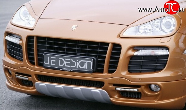 2 299 р. Реснички на фары JE Design  Porsche Cayenne  957 (2007-2010) (Неокрашенные)  с доставкой в г. Екатеринбург