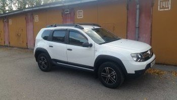 3 999 р. Накладки на двери Petroil Tuning Renault Duster HS дорестайлинг (2010-2015) (Тисненый пластик)  с доставкой в г. Екатеринбург. Увеличить фотографию 5