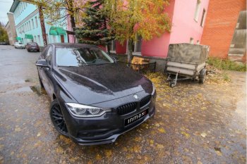 11 799 р. Юбка переднего бампера (Sport,Luxury, SE) INMAX  BMW 3 серия ( F30,  F31) (2015-2018) седан рестайлинг, универсал рестайлинг (неокрашенная)  с доставкой в г. Екатеринбург. Увеличить фотографию 2