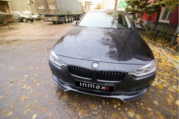 11 799 р. Юбка переднего бампера (Sport,Luxury, SE) INMAX  BMW 3 серия ( F30,  F31) (2015-2018) седан рестайлинг, универсал рестайлинг (неокрашенная)  с доставкой в г. Екатеринбург. Увеличить фотографию 3