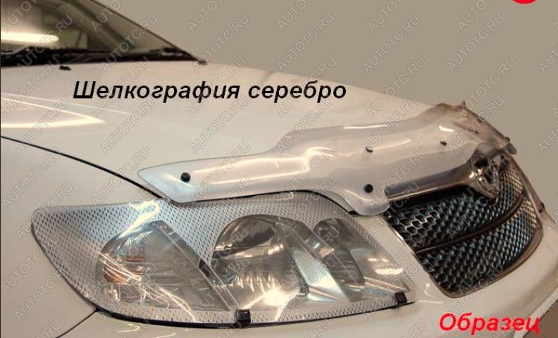 2 459 р. Дефлектор капота CA-Plastic  Honda StepWagon  5 RP1,RP2, RP3, RP4, RP5 (2017-2022)  минивэн рестайлинг (серия Шелкография серебро)  с доставкой в г. Екатеринбург