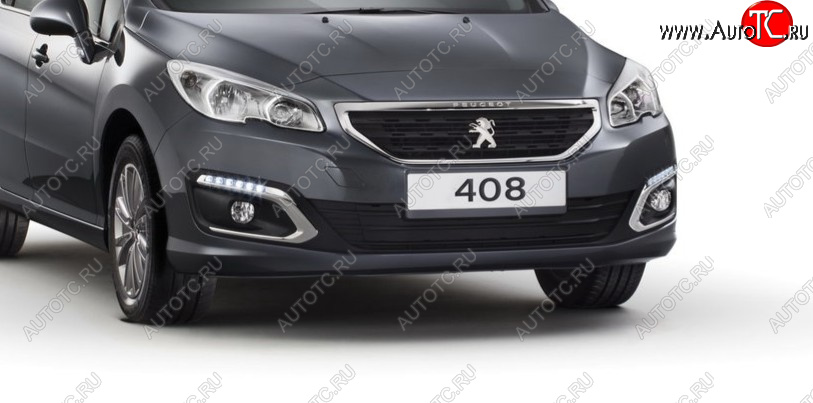 8 799 р. Бампер передний BodyParts Peugeot 408  дорестайлинг (2010-2017) (Неокрашенный)  с доставкой в г. Екатеринбург