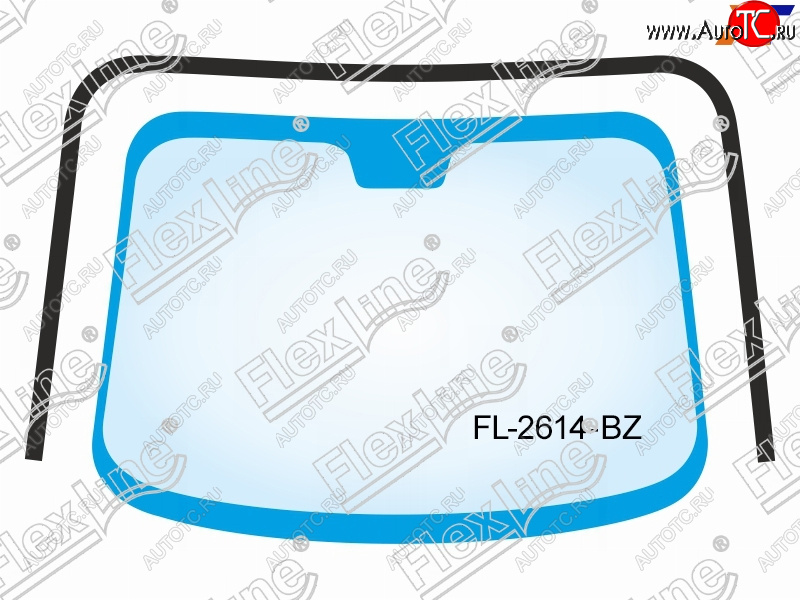 2 299 р. Молдинг лобового стекла (П-образный) FLEXLINE Toyota Vitz XP90 хэтчбэк 5 дв. дорестайлинг (2005-2007)  с доставкой в г. Екатеринбург