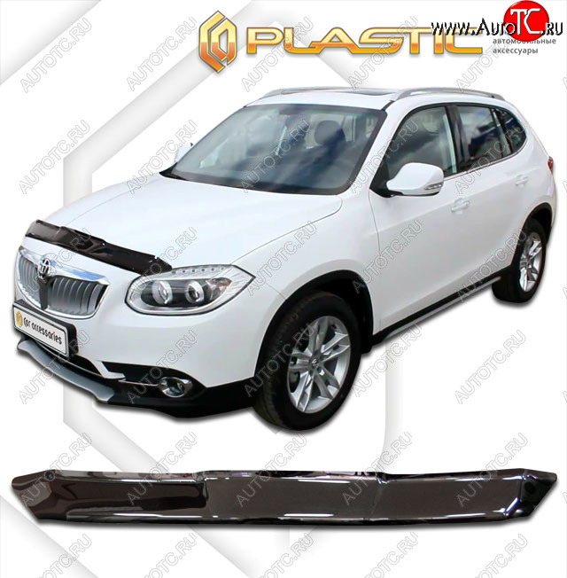 1 759 р. Дефлектор капота CA-Plastic  Brilliance V5 (2012-2018) (classic черный, без надписи)  с доставкой в г. Екатеринбург