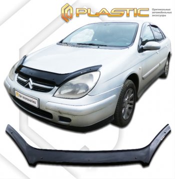 1 999 р. Дефлектор капота CA-Plastic  CITROEN C5  X40 (2000-2004) дорестайлинг,лифтбэк (classic черный, без надписи)  с доставкой в г. Екатеринбург. Увеличить фотографию 1