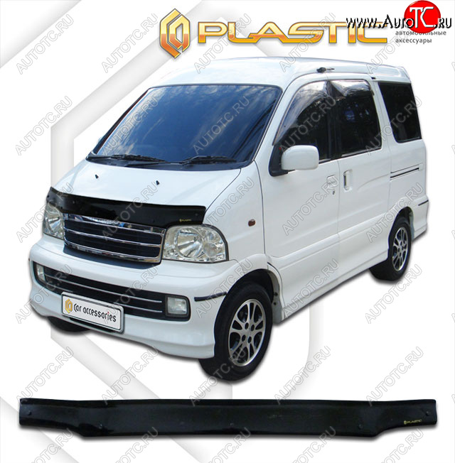 1 679 р. Дефлектор капота CA-Plastic  Daihatsu Atrai7  S231G,S221G (2000-2004) (classic черный, без надписи)  с доставкой в г. Екатеринбург