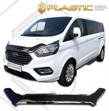 1 899 р. Дефлектор капота CA-Plastic  Ford Tourneo Custom (2017-2021) рестайлинг (classic черный, без надписи)  с доставкой в г. Екатеринбург. Увеличить фотографию 1