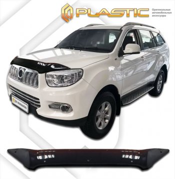 1 839 р. Дефлектор капота CA-Plastic  Foton Sauvana (2014-2020) (classic черный, без надписи)  с доставкой в г. Екатеринбург. Увеличить фотографию 1