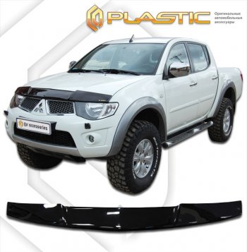 Дефлектор капота CA-Plastic Mitsubishi (Митсубиси) Triton (Тритон)  KA/KB (2005-2015) KA/KB Picap DoubleCab