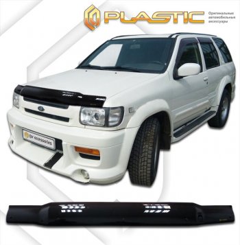 1 839 р. Дефлектор капота CA-Plastic  Nissan Terrano Regulus  1 R50 (1996-2002) (classic черный, без надписи)  с доставкой в г. Екатеринбург. Увеличить фотографию 1