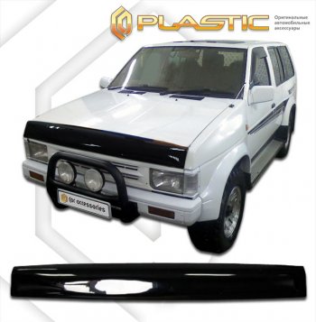 1 899 р. Дефлектор капота CA-Plastic Nissan Terrano WD21 дорестайлинг (1985-1995) (classic черный, без надписи)  с доставкой в г. Екатеринбург. Увеличить фотографию 1