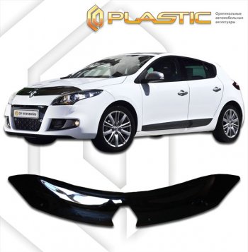 Дефлектор капота CA-Plastic Renault (Рено) Megane (Меган)  купе 3 дв. (2008-2014) купе 3 дв. дорестайлинг, 1-ый рестайлинг