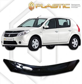 Дефлектор капота CA-Plastic Renault (Рено) Sandero Stepway (Сандеро-Степвэй)  (BS) (2010-2014) (BS)