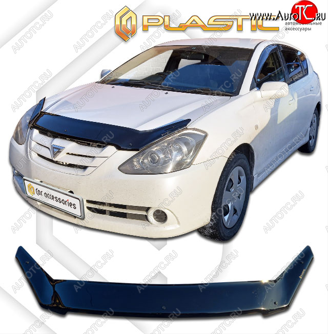 2 079 р. Дефлектор капота CA-Plastic  Toyota Caldina  T240 (2005-2007) универсал рестайлинг (classic черный, без надписи)  с доставкой в г. Екатеринбург