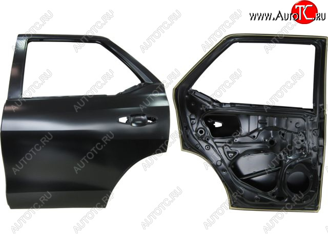 23 449 р. Левая дверь задняя BodyParts Toyota Fortuner AN160 дорестайлинг (2015-2020) (Неокрашенная)  с доставкой в г. Екатеринбург