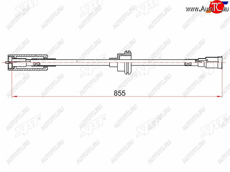 699 р. Трос ручного тормоза LH-RH SAT  Opel Astra  F - Vectra  A  с доставкой в г. Екатеринбург