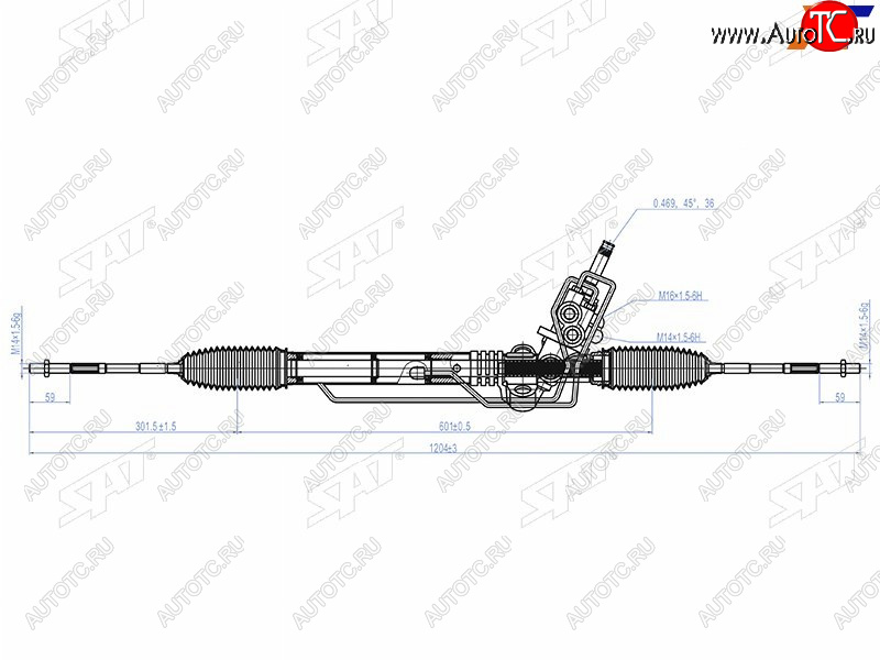 18 449 р. Рейка рулевая RHD SAT  Subaru Impreza  GH - Legacy ( BL/B13,  BL,B13)  с доставкой в г. Екатеринбург