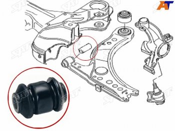 Сайлентблок рычага передний FR SAT Skoda Octavia A5 дорестайлинг универсал (2004-2008)