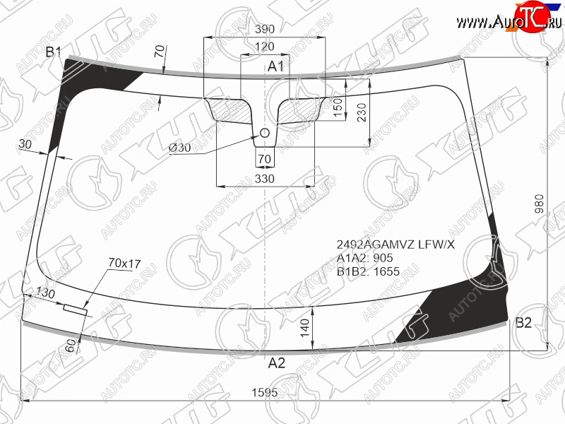 11 549 р. Стекло лобовое (Датчик дождя Молдинг) XYG  BMW X5  G05 - X7  G07  с доставкой в г. Екатеринбург