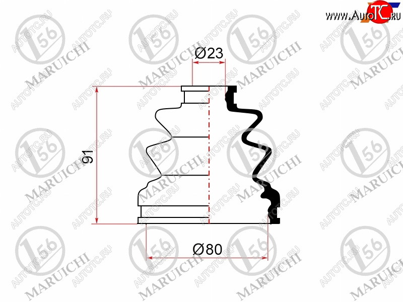 699 р. Пыльник ШРУСа (внутренний) MARUICHI  Mitsubishi Pajero Sport  PA (1996-2008), Toyota Camry Gracia  XV20 (1996-2001)  с доставкой в г. Екатеринбург