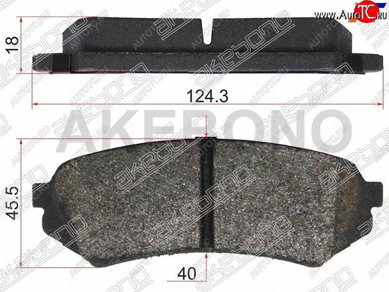 2 299 р. Колодки тормозные AKEBONO (задние)  Lexus LX470  J100 (1998-2007), Toyota Land Cruiser  100 (1998-2007)  с доставкой в г. Екатеринбург