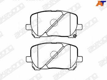 2 579 р. Колодки тормозные AKEBONO (передние)  Toyota Ipsum  ACM20 (2001-2009) дорестайлинг, рестайлинг  с доставкой в г. Екатеринбург. Увеличить фотографию 1