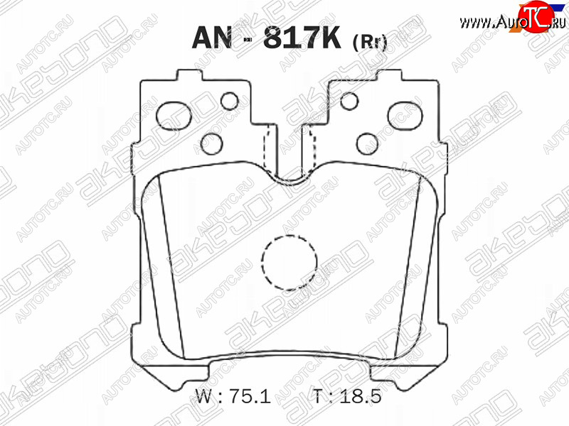 2 769 р. Задние колодки тормозные AKEBONO  Lexus LS460  XF40 - LS600HL  XF40  с доставкой в г. Екатеринбург