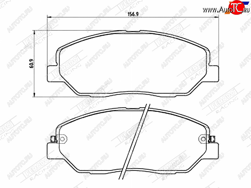 2 499 р. Колодки тормозные FERODO (передние)  Hyundai Santa Fe  CM (2006-2012), KIA Sorento  XM (2009-2015)  с доставкой в г. Екатеринбург