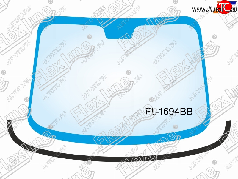 1 229 р. Молдинг лобового стекла (Снизу) FLEXLINE  Ford Focus  2 (2004-2011)  седан дорестайлинг, универсал дорестайлинг, хэтчбэк 3 дв. дорестайлинг, хэтчбэк 5 дв. дорестайлинг, седан рестайлинг, универсал рестайлинг, хэтчбэк 3 дв. рестайлинг, хэтчбэк 5 дв. рестайлинг  с доставкой в г. Екатеринбург