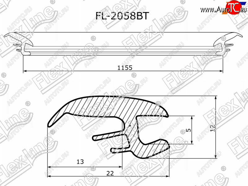 779 р. Молдинг лобового стекла (Сверху) FLEXLINE  Subaru Forester  SF (1997-2002) дорестайлинг, рестайлинг  с доставкой в г. Екатеринбург